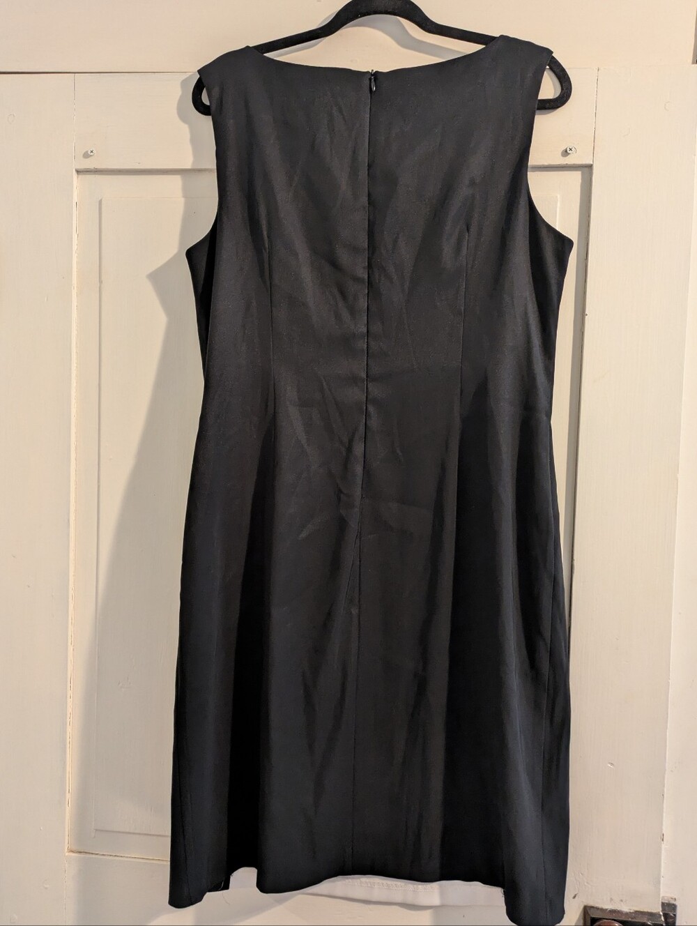 Connected Apparel Black & White Colorblocked Dress 16 - Picture 2 of 3